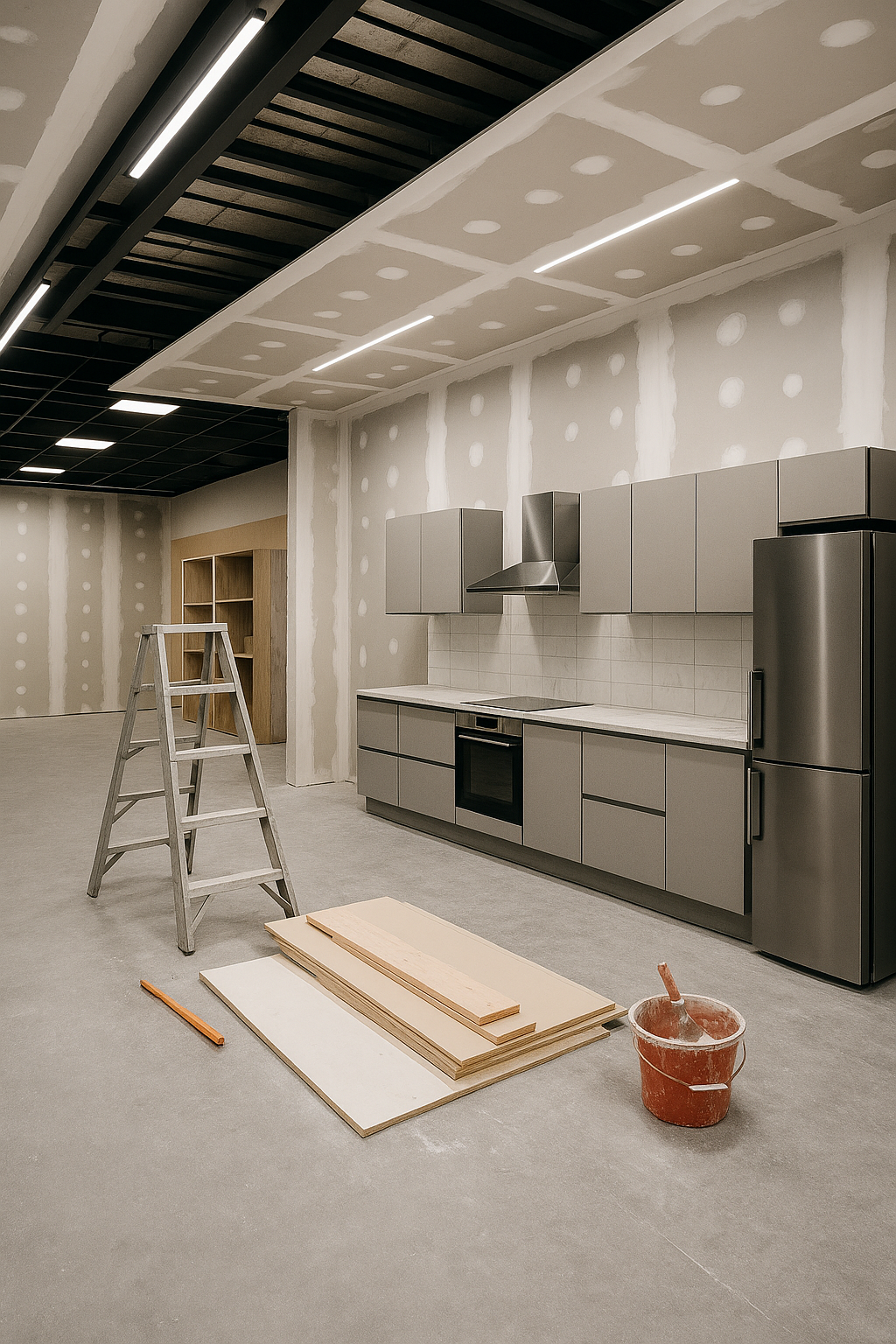 Magasin en cours d’aménagement