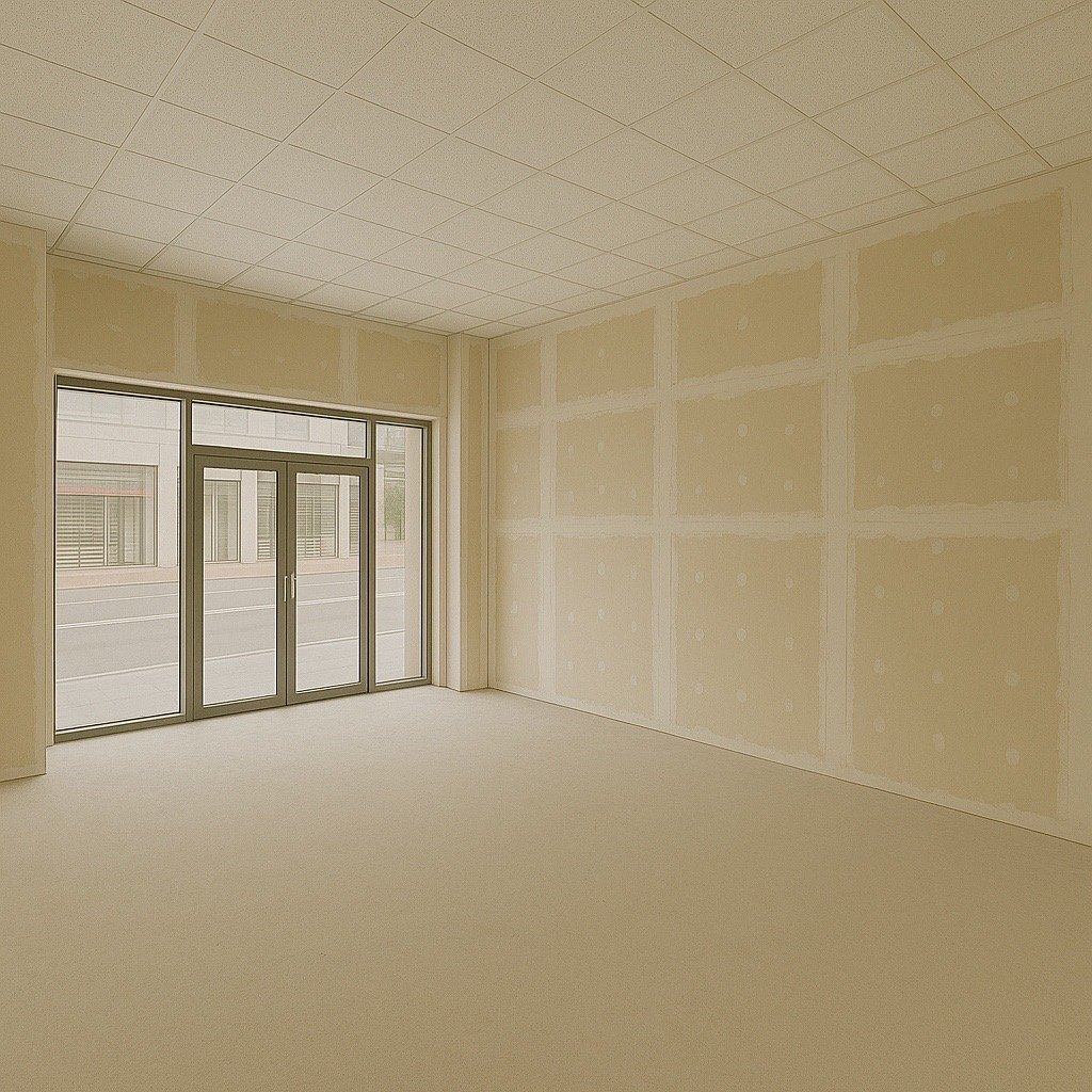 Après — doublage et faux plafond dalles